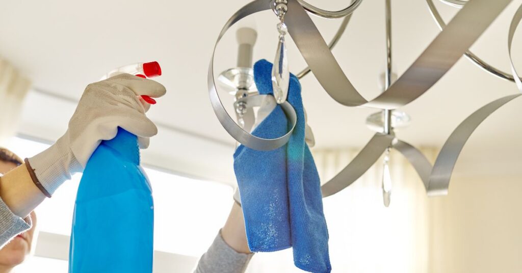 chandelier cleaning